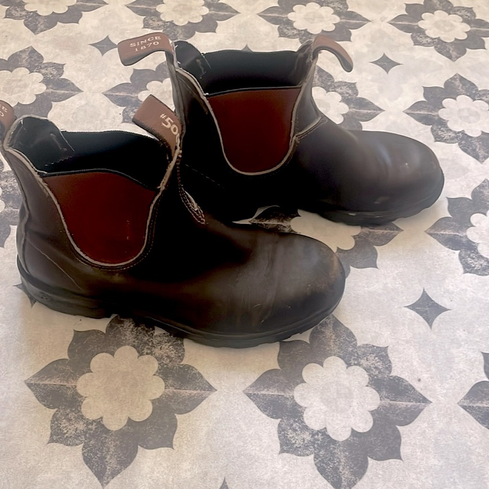Blundstone 500 premium leather brown boots